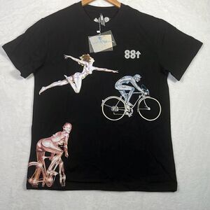 88Rising rare concert release digital robots 88 Sorayama black T-shirt Men M NWT